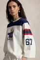 Polo Ralph Lauren EVEN JSY-KNT-T-SHIRT longsleeve damski bawełniany biały 211A12714001