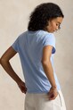 Polo Ralph Lauren COTTON JERSEY-KNT-T-SHIRT basic t-shirt cotton women's 211B14605019 blue SS26