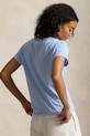Polo Ralph Lauren COTTON JERSEY-KNT-T-SHIRT basic t-shirt cotton women's 211B14605019 blue SS26