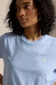 Polo Ralph Lauren COTTON JERSEY-KNT-T-SHIRT basic t-shirt cotton women's blue 211B14605019