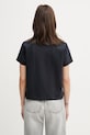 Odzież Anine Bing SHELLEY TEE I SEE YOU I LOVE YOU - BLACK T-shirt bawełniany damski A.08.11986.BLK26 czarny