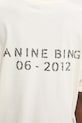 Anine Bing WAGNER TEE SOFT STENCIL - CREAM t-shirt bawełniany damski beżowy A.08.12383.WKHA2
