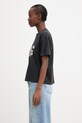 Anine Bing WAGNER TEE STENCIL - VINTAGE BLACK t-shirt bawełniany damski A.08.12382.VTG3 czarny SS26