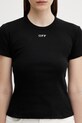 Off-White t-shirt Off Stamp czarny 2AA065C99JER005