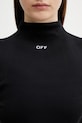Off-White body din bumbac Off Stamp negru 2DD04PS26JER001