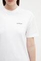 Off-White t-shirt bawełniany Arrow Glowing Flower biały 2AA089S26JER002