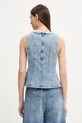 Odzież Levi's bluzka damska jeansowa PEPLUM SEAMED DENIM 005EF niebieski