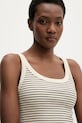 Levi's top damski ESSENTIAL RIBBED TANK beżowy 005IN