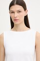 Levi's top damski z bawełną SL BOATNECK biały 005IZ