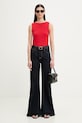 Levi's top dámsky s bavlnou SL BOATNECK 005IZ červená SS26
