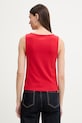 Oblečenie Levi's top dámsky s bavlnou SL BOATNECK 005IZ červená