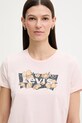 Levi's t-shirt damski bawełniany THE PERFECT różowy 17369.3386