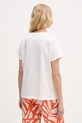 Odzież Lola Casademunt t-shirt damski bawełniany LS2615015 biały