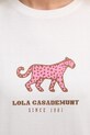 Lola Casademunt t-shirt damski bawełniany LS2615015 biały