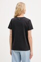 Odzież Lola Casademunt t-shirt damski bawełniany LS2615105 czarny