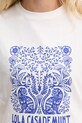Lola Casademunt t-shirt damski bawełniany LS2615110 biały