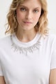 Karl Lagerfeld tričko ženské bavlněné bílá B2W17017
