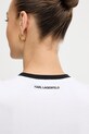 Karl Lagerfeld tricou pentru femei, din bumbac IKON B2W17026 alb