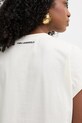Karl Lagerfeld t-shirt damski bawełniany B2W17020 beżowy