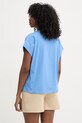 Oblečení Karl Lagerfeld tričko dámské bavlněné B2W17020 modrá
