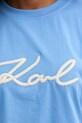 Karl Lagerfeld tričko dámské bavlněné B2W17020 modrá