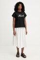 Karl Lagerfeld t-shirt damski bawełniany B2W17020 czarny SS26