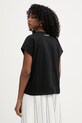 Odzież Karl Lagerfeld t-shirt damski bawełniany B2W17020 czarny