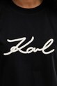 Karl Lagerfeld t-shirt damski bawełniany B2W17020 czarny