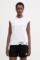 Karl Lagerfeld top damski bawełniany biały B2W17018