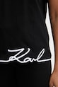 Karl Lagerfeld top pentru femei, din bumbac B2W17018 negru