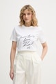 Karl Lagerfeld tričko ženské bavlněné bílá B2W17104