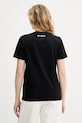 Oblečení Karl Lagerfeld tričko ženské bavlněné B2W17104 černá