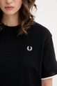 Fred Perry t-shirt bawełniany czarny G2167
