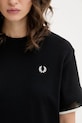 Fred Perry t-shirt bawełniany czarny G2167