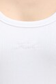 Karl Lagerfeld top pentru femei, din bumbac cu elastan B2W17092 alb