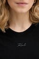 Karl Lagerfeld basic tričko dámské bavlněné B2W17094 černá