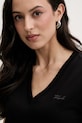 Karl Lagerfeld tričko ženské bavlněné černá B2W17096