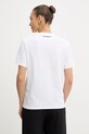 Oblečení Karl Lagerfeld tričko ženské bavlněné IKON B2W17081 bílá