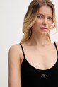 Karl Lagerfeld top damskie bawełniane z elastanem 2-pack czarny B1W47021
