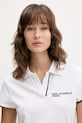 Polo tričko Karl Lagerfeld Jeans biela B2W17066
