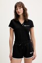 Polo tričko Karl Lagerfeld Jeans nášivka čierna B2W17066