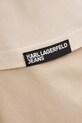 Karl Lagerfeld Jeans t-shirt damski bawełniany B2W17073 beżowy