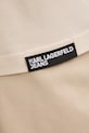 Karl Lagerfeld Jeans t-shirt damski bawełniany B2W17073 beżowy