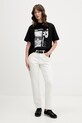 Karl Lagerfeld Jeans dámske bavlnené B2W17073 čierna SS26