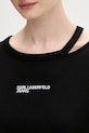 Karl Lagerfeld Jeans tričko dámske B2W17077 čierna