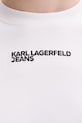 Karl Lagerfeld Jeans dámské tričko B2W17074 bílá
