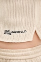 Karl Lagerfeld Jeans top damski bawełniany B2W18023 beżowy