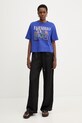 Farm Rio t-shirt in cotone 348538 blu SS26