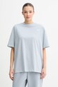 The North Face t-shirt damski bawełniany Essential Simple Dome niebieski NF0A8EVXFM21