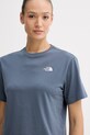 The North Face crop top damski Essential Simple Dome niebieski NF0A8FDH0U31